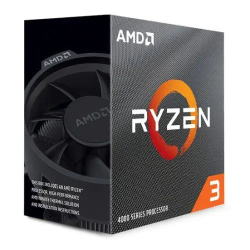 AMD Ryzen 3 4100 CPU with Wraith Stealth Cooler, AM4, 3.8GHz (4.0 Turbo), Quad Core, 65W, 6MB Cache, 7nm, 4th Gen, No Graphics - X-Case