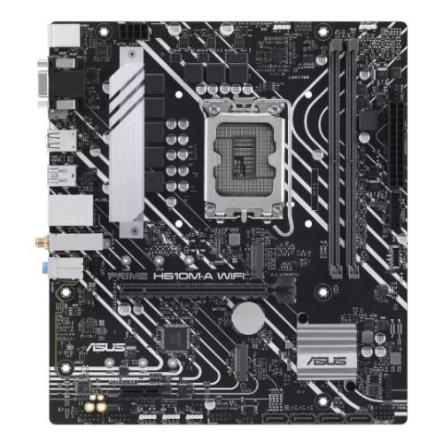 Asus PRIME H610M-A WIFI, Intel H610, 1700, Micro ATX, 2 DDR5, VGA, HDMI, DP, Wi-Fi, PCIe4, 2x M.2-0