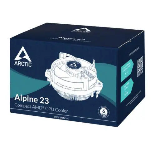Arctic Alpine 23 Compact Heatsink & Fan, AMD Sockets, Fluid Dynamic Bearing, 95W TDP - X-Case