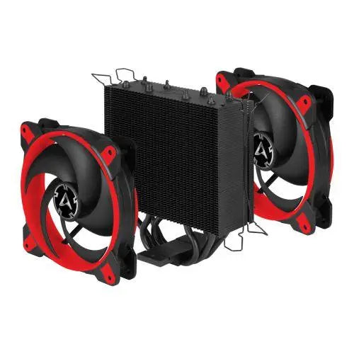 Arctic Freezer 34 eSports DUO Edition Heatsink & Fan, Black & Red, Intel & AMD Sockets, Bionix Fan, Fluid Dynamic Bearing - X-Case