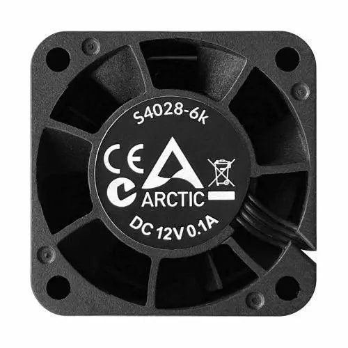 Arctic S4028-6K 4cm PWM Server Fan for Continuous Operation, Black, Dual Ball Bearing, 250-6000 RPM - X-Case