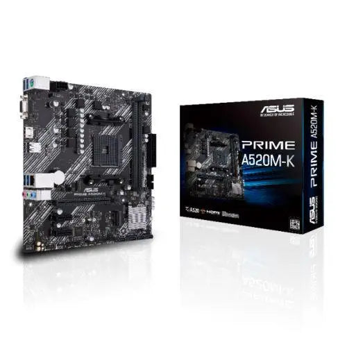 Asus PRIME A520M-K, AMD A520, AM4, Micro ATX, 2 DDR4, VGA, HDMI, M.2 - X-Case