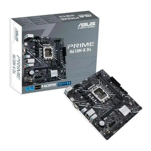 Asus PRIME H610M-K D4, Intel H610, 1700, Micro ATX, 2 DDR4, VGA, HDMI, PCIe4, 1x M.2 - X-Case