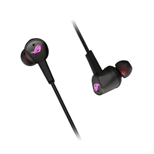 Asus ROG Cetra II Gaming In-Ear Earset, USB-C, Noise Suppression Microphone, Active Noise Cancellation,  RGB Lighting, Carry Case - X-Case
