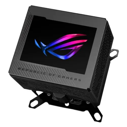 Asus ROG Ryujin III WB CPU Water Block, Full-Colour 3.5" LCD Customisable Screen, Embedded VRM Fan, Black