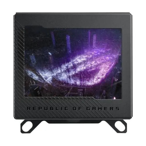 Asus ROG Ryujin III WB CPU Water Block, Full-Colour 3.5" LCD Customisable Screen, Embedded VRM Fan, Black