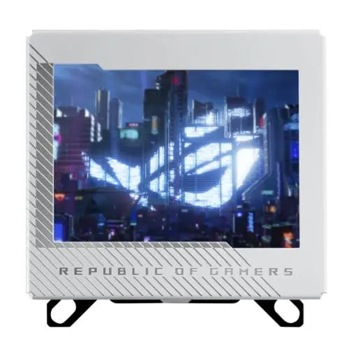 Asus ROG Ryujin III WB White Edition CPU Water Block, Full-Colour 3.5" LCD Customisable Screen, Embedded VRM Fan