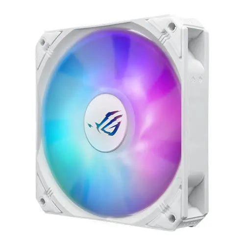 Asus ROG STRIX LC III 360 ARGB White Liquid CPU Cooler, 360mm, 7th Gen v2 Asetek Pump, ARGB Fans, Customisable LCD Display, Rotatable Water Block