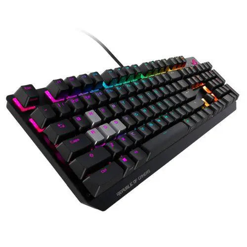 Asus ROG Strix SCOPE Mechanical RGB Gaming Keyboard, Cherry MX Red, Stealth Key, Aluminium Frame, Aura Sync - X-Case