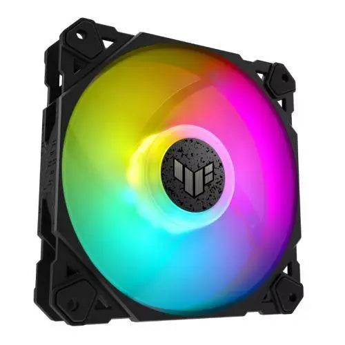 Asus TUF Gaming TF120 ARGB 12cm PWM Case Fan, Fluid Dynamic Bearing, Double-layer LED Array, Up to 1900 RPM - X-Case