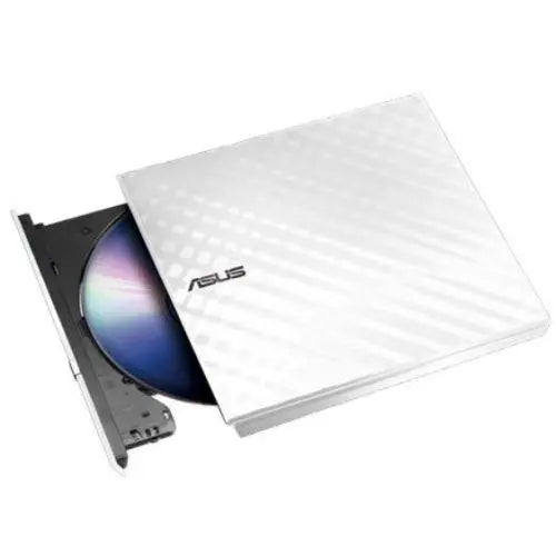 Asus (SDRW-08D2S-U LITE) External Slimline DVD Re-Writer, USB, 8x, White, Cyberlink Power2Go  8 - X-Case