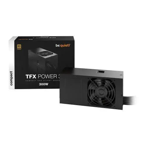 Be Quiet! 300W TFX Power 3 PSU, Small Form Factor, 80+ Gold, 2 PCIe, Continuous Power - X-Case