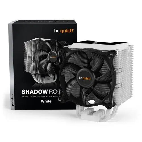 Be Quiet! BK005 Shadow Rock 3 Heatsink & Fan, Intel & AMD Sockets, Shadow Wings 2 Fan, 190W TDP, White - X-Case