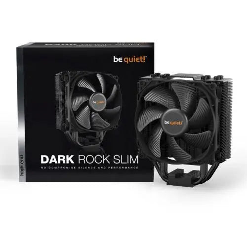 Be Quiet! BK024 Dark Rock Slim Heatsink & Fan,  Intel & AMD Sockets, Silent Wings Fan, 180W, Fluid Dynamic - X-Case