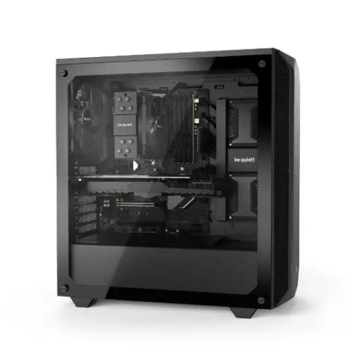Be Quiet! Pure Base 500 Gaming Case with Window, ATX, No PSU, 2 x Pure Wings 2 Fans, PSU Shroud, Black - X-Case