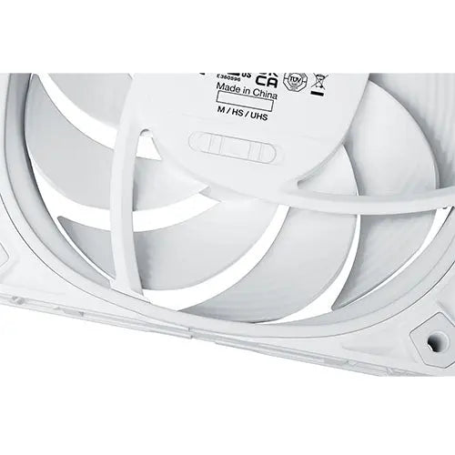 Be Quiet! (BL118) Silent Wings Pro 4 12cm PWM Case Fan, White, Up to 3000 RPM, 3x Speed Switch, Fluid Dynamic Bearing