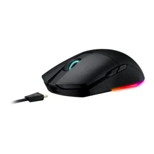 Asus ROG Pugio II Wired/Wireless/Bluetooth Optical Gaming Mouse, 100 - 16000 DPI, Omron Switches, Ambidextrous, RGB Lighting - X-Case