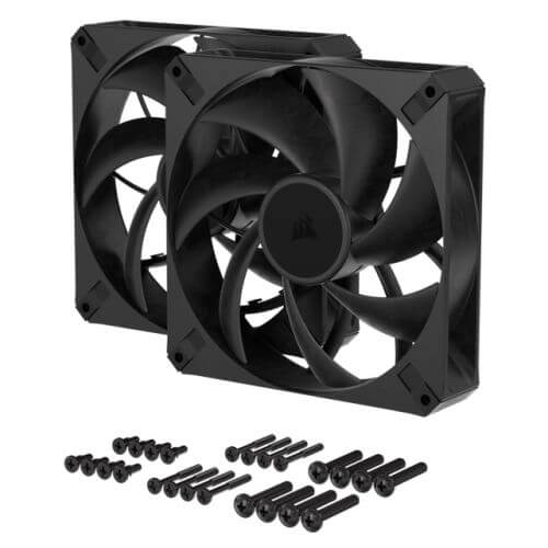Corsair RS140 MAX 14cm PWM Thick Case Fans x2, 30mm Thick, Magnetic Dome Bearing, 1600 RPM, Liquid Crystal Polymer Construction-4