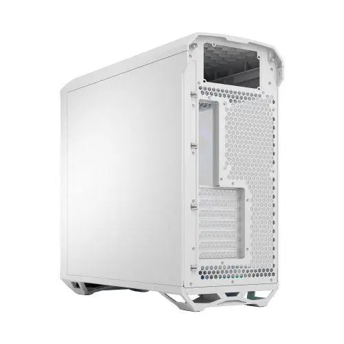 Fractal Design Torrent (White RGB TG) Gaming Case w/ Clear Glass Window, E-ATX, 5 ARGB Fans, Fan Hub, RGB Strip on PSU Shroud, Front Grille, USB-C - X-Case