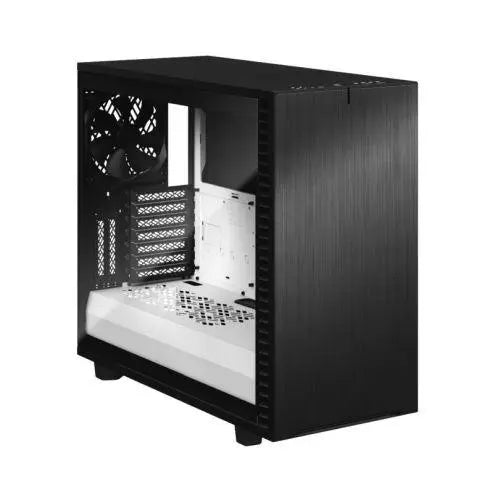 Fractal Design Define 7 (Black/White TG) Gaming Case w/ Clear Glass Window, E-ATX, Multibracket, 3 Fans, Fan Hub, Silence-optimized, USB-C - X-Case