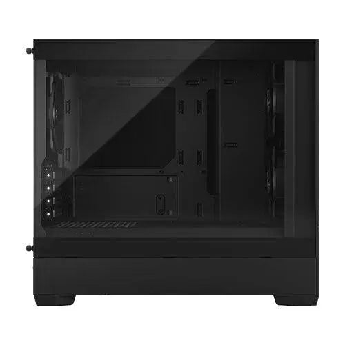 Fractal Design Pop Mini Silent (Black TG) Gaming Case w/ Clear Glass Window, Micro ATX, Sound-Damping Steel & Foam, 3 Fans - X-Case