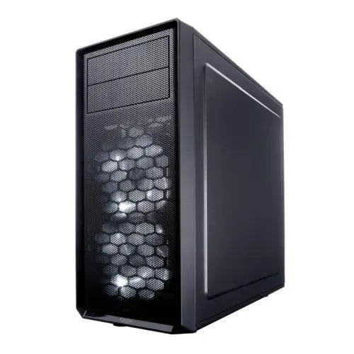 Fractal Design Focus G (Black) Gaming Case w/ Clear Window, ATX, 2 White LED Fans, Kensington Bracket, Filtered Front, Top & Base Air Intakes - X-Case