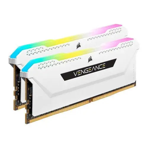 Corsair Vengeance RGB Pro SL 16GB Memory Kit (2 x 8GB), DDR4, 3200MHz (PC4-25600), CL16, XMP 2.0, White - X-Case