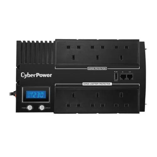 CyberPower BRICs 1200VA Line Interactive UPS, 720W, LCD Display, 6 x UK Plug, AVR Energy Saving, Wall Mountable - X-Case