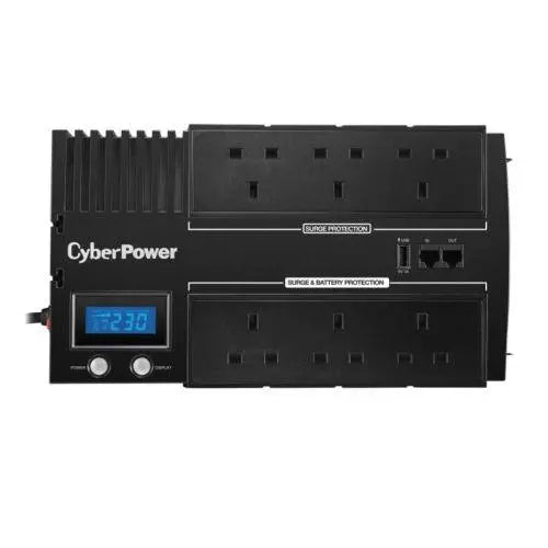 CyberPower BRICs 700VA Line Interactive UPS, 420W, LCD Display, 6x UK Plug, AVR Energy Saving, Wall Mountable - X-Case