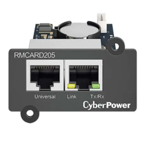 CyberPower RMCARD205 Remote Management Card, SNMP-Network, Input for ENVSENSOR