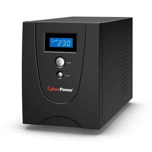 CyberPower Value 2200VA Line Interactive Tower UPS, 1320W, LCD Display, 6x IEC, AVR Energy Saving, Configurable Alarm - X-Case