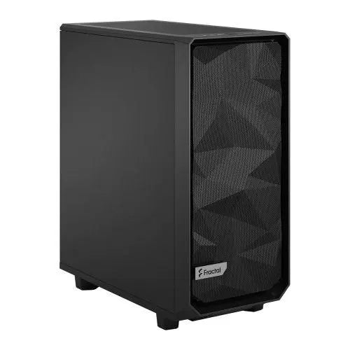 Fractal Design Meshify 2 Compact (Black Solid) Gaming Case, ATX, Angular Mesh Front, 3 Fans, Detachable Front Filter, USB-C - X-Case