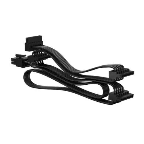 Fractal Design SATA x4 Modular Flat UltraFlex Cable for Fractal ION Series PSUs, 1x 400mm, 3x 150mm - X-Case