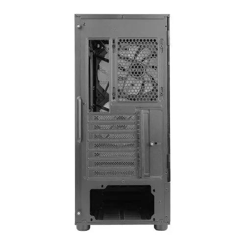 Antec NX410 Gaming Case w/ Glass Window, ATX, 3 x ARGB Fans, LED Control Button, Mesh Front, Black - X-Case