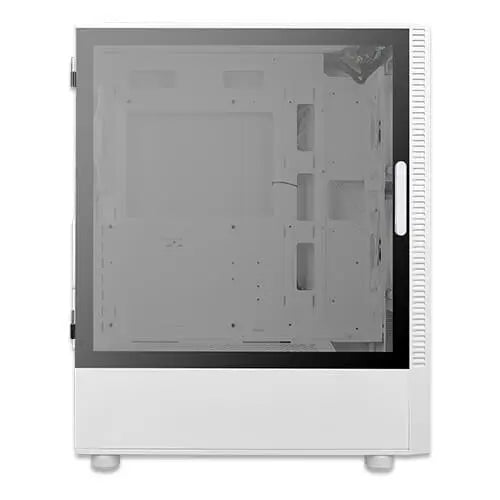 Antec NX410 Gaming Case w/ Glass Window, ATX, 3 x ARGB Fans, LED Control Button, Mesh Front, White - X-Case