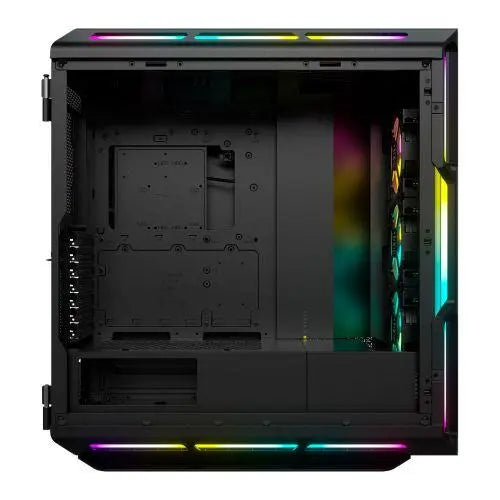 Corsair iCUE 5000T RGB Gaming Case w/ Glass Window, E-ATX, Multiple RGB Strips, 3 RGB Fans, iCUE Commander CORE XT included, USB-C, Black - X-Case