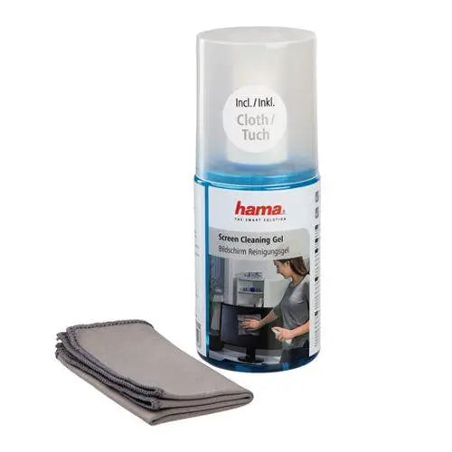 Hama Screen Cleaning Gel, 200ml, Microfibre Cloth Included - X-Case