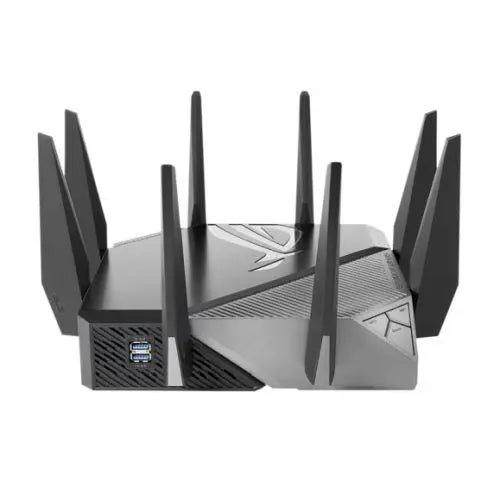 Asus (GT-AXE11000) ROG Rapture AXE11000 Wi-Fi 6E Tri-Band Gaming Wi-Fi 6 Router, 6GHz Band, 2.5G WAN/LAN port, RGB, AiMesh, Game Acceleration - X-Case