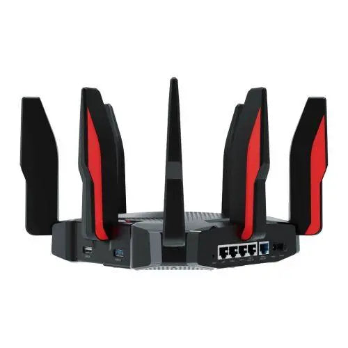 TP-LINK (Archer GX90) AX6600 Wireless Tri-Band Gaming Wi-Fi 6 Router, 5-Port, 2.5G WAN/LAN, Game Band, Game Accelerator, Quad-Core CPU - X-Case