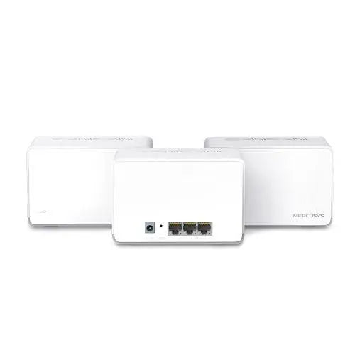 Mercusys (Halo H70X) AX1800 Dual Band Whole Home Mesh Wi-Fi 6 System, 3 Pack, 3 LAN per Unit, OFDMA & MU-MIMO - X-Case