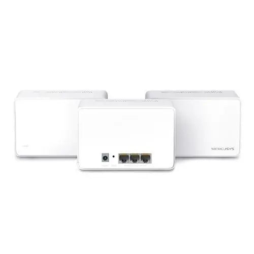 Mercusys (Halo H80X) AX3000 Dual Band Whole Home Mesh Wi-Fi 6 System, 3 Pack, 3 LAN per Unit, OFDMA & MU-MIMO - X-Case