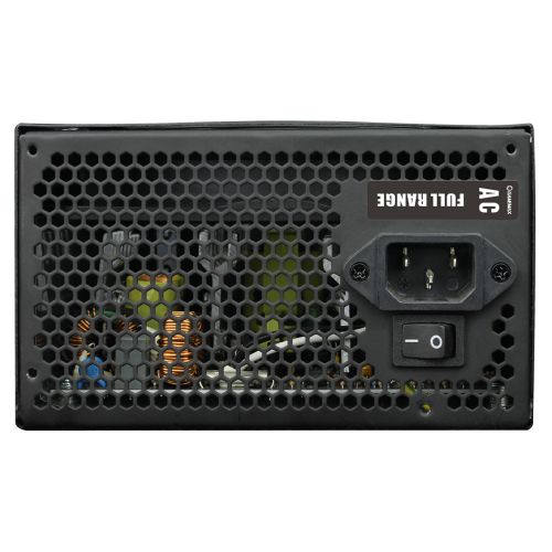 GameMax 400W GP400A PSU, Fully Wired, 12cm Fan, 80+ Bronze, Black Mesh Cables, Power Lead Not Included-4