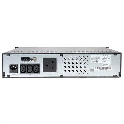 Powercool Off-Line 850VA 2U Rackmountable UPS, 510W, AVR Energy Saving, DC Cold Start, Alarm, 1x UK Socket, 3 x IEC, 2x RJ45, 1x USB - X-Case