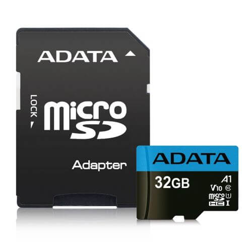 ADATA 32GB Premier Micro SD Card with SD Adapter, UHS-I Class 10 with A1 App Performance-0