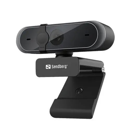 Sandberg USB FHD Webcam Pro, 5MP, Omni-directional Mics, HD Video Calling, Autofocus & Light Correction, 80° Viewing Angle, 5 Year Warranty - X-Case