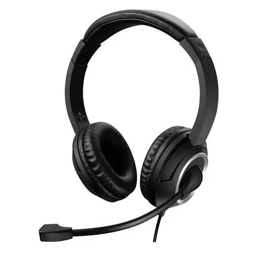 Sandberg (126-16) Chat Headset with Boom Mic, USB, 40mm Drivers,  In-Line Controls, 5 Year Warranty - X-Case