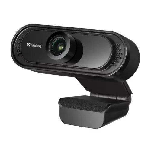Sandberg USB FHD 2MP Webcam with Mic, 1080p, 30fps, Glass Lens, 60°, Clip-on/Stand, 5 Year Warranty - X-Case