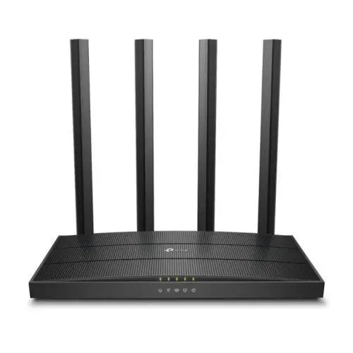TP-LINK (Archer C6), AC1200 (867+300) Wireless Dual Band GB Cable Router, 4-Port, MU-MIMO, Access Point Mode - X-Case