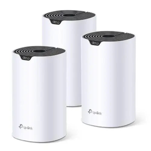 TP-LINK (DECO S4) Whole-Home Mesh Wi-Fi System, 3 Pack, Dual Band AC1200, MU-MIMO, 2 x LAN on each Unit - X-Case