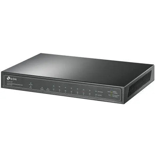 TP-LINK (TL-SG1210P) 10-Port GB Desktop Switch, 9 RJ45 + 1 SFP Port, 8-Port PoE+, Metal Casing - X-Case